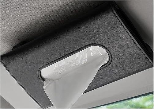 1Pcs Car Sun Visor Tissue Box And Organizer Multi-Pocke For GR Gazoo Racing Toyota GRSport HARRIER HIACEZ-GR