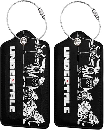 Amazon Undertale アンダーテール サンズ 5 スター同型 バッグ用ネームタグ Pu ネームタグ 紛失防止 レザー スーツケー 荷物タグ 出張スーツケース お名前 住所 電話番号 メッセージ ラゲージタグ スタンプ 旅行タグ 目立つ 個性 一つ 二つ 四つ シューズ バッグ