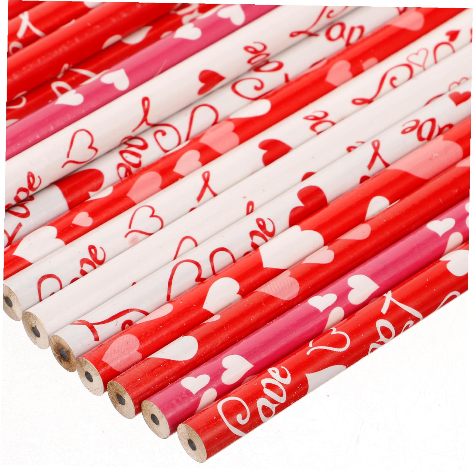 NUOBESTY 180pièces Crayons Et Gommes Thème Saint-valentin Crayons Hb Gommes Cœur Pour Et Activités
