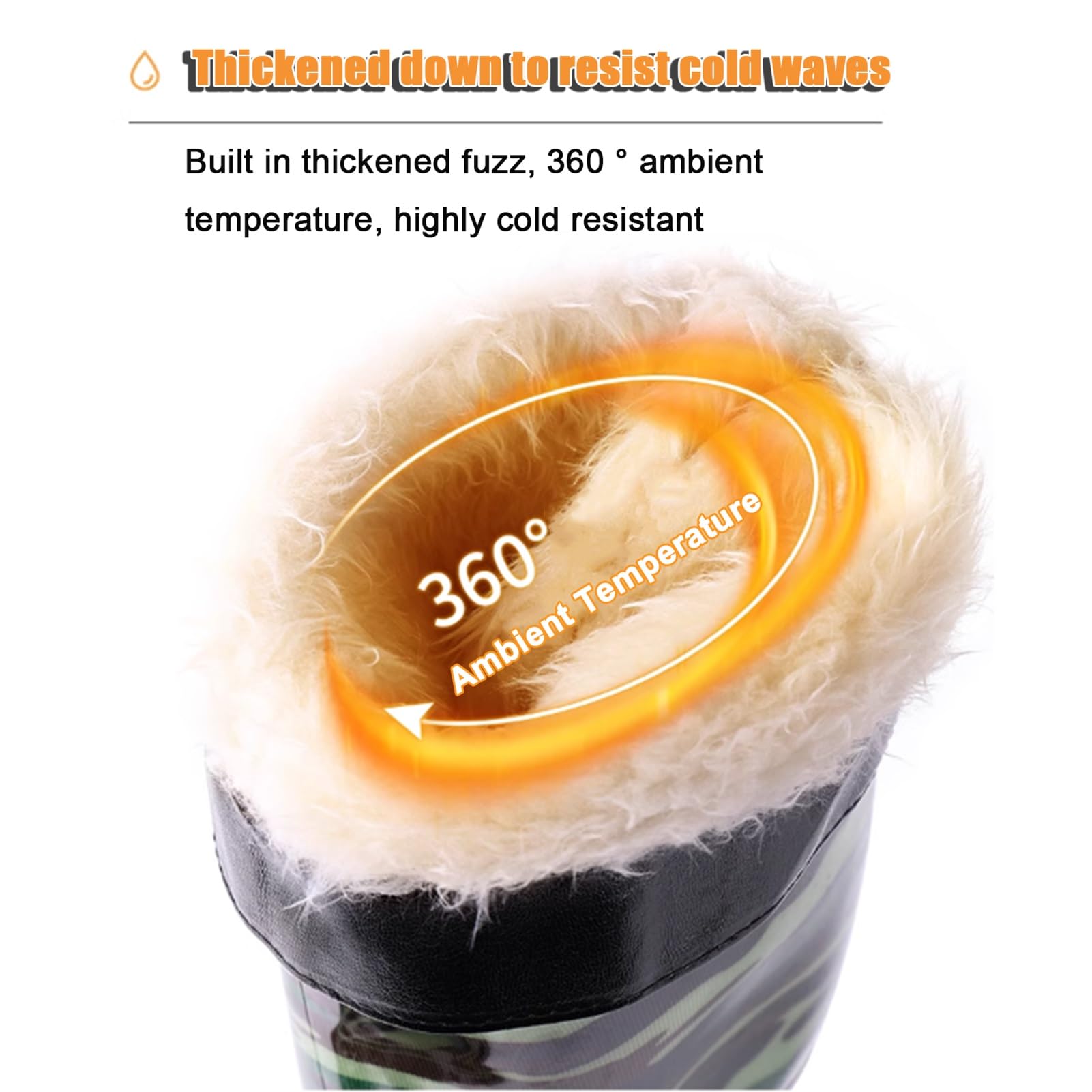 Wodery wędkarskie | Wodery wędkarskie, wodery biodrowe 45 cm/18 cali za kolano, kamuflaż PVC, czarny, UK 6-8,5 (kamuflaż, 8 UK)