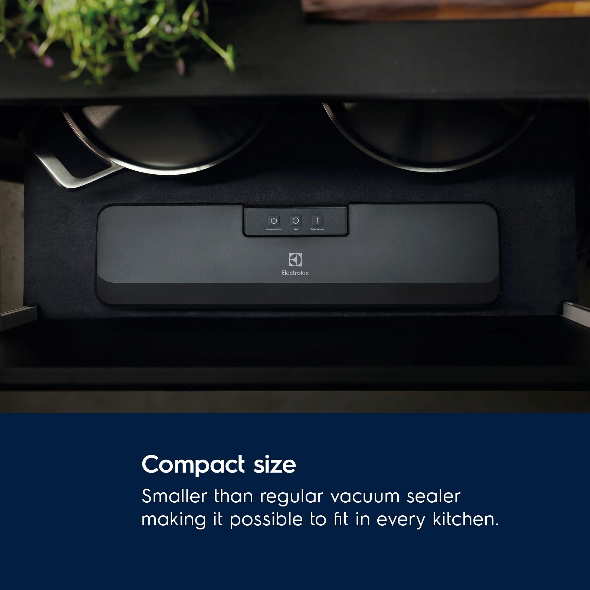Electrolux E4VS1-4AG, Macchina Per Sottovuoto, Serie Create 3, Contenitori Sottovuoto Per Alimenti, Conservazione Della Freschezza, Riduce Gli Sprechi, Compatibile Con Pompe Sottovuoto Electrolux