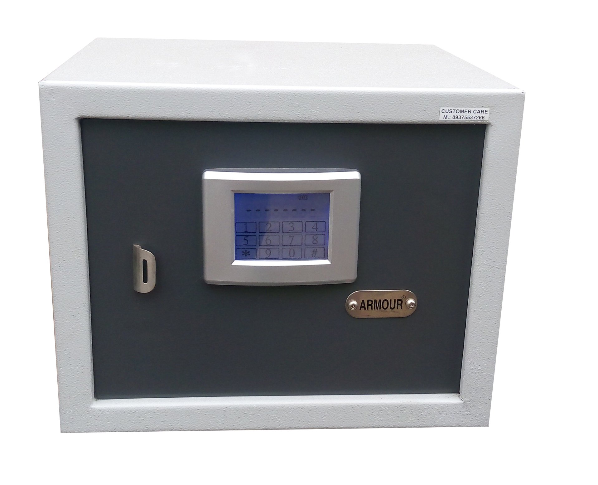 ARMOUR Digital Electronic Safe Box with Digital Touch Screen Display Lock (15x13x12 IN, 29L), High Security Locker with Motorized Locking, In Built Alarm for Home & Offices - Grey Color-image-46