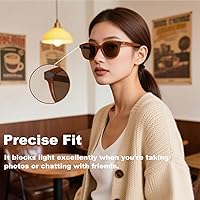 Vista 6 de Kit de accesorios para lentes inteligentes compatible con R.ayB.an/Oa.kley Me-ta Way.farer/Head.liner/Sky.ler, 3 cubiertas de privacidad