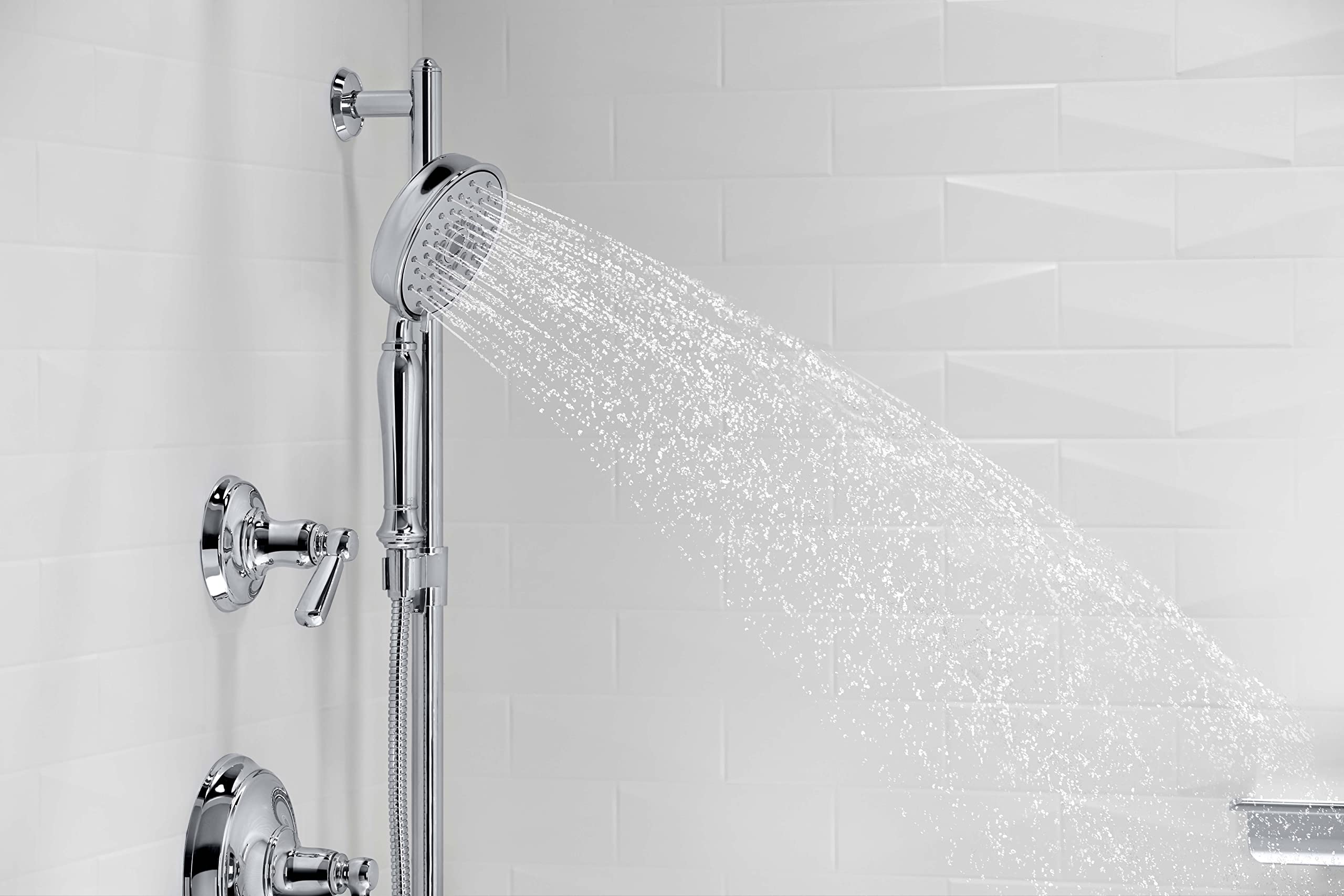 Amazon.co.jp: KOHLER 22176-CP 28インチ 多機能ハンドシャワーセット