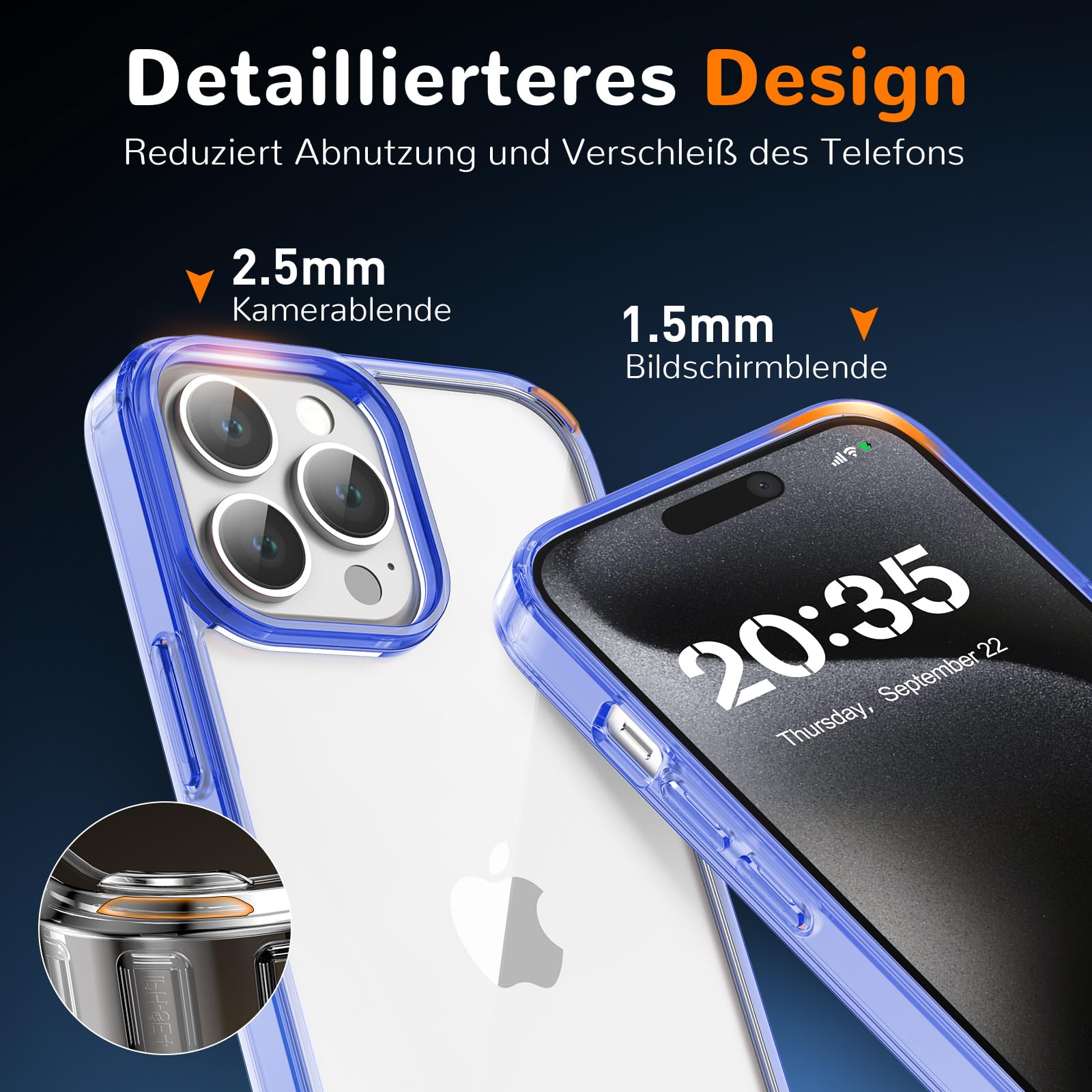 Clear Case for iPhone 15, Ultra Thin, Shockproof TPU Cover, Anti-Yellowing, Crystal Clear, Phone Case for Apple iPhone 15 - Clear — view 189