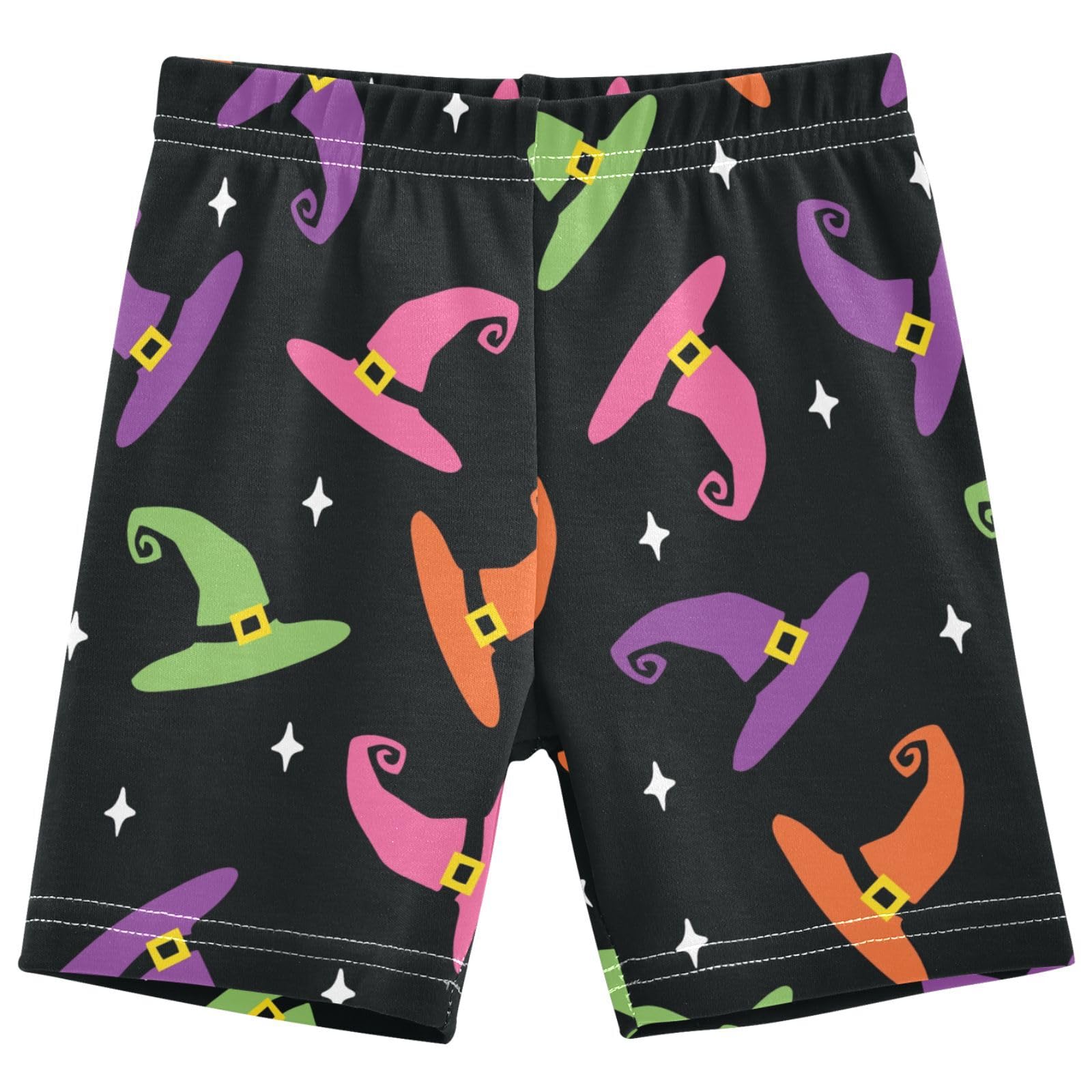 Dallonan Girls Dance Shorts, Toddler Biker Shorts Cartwheel Under Dress Witch Hat Kids Biking Clothes 4-10Y Multi