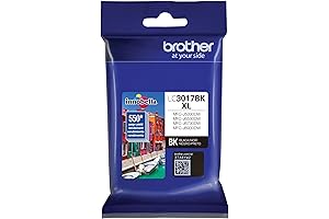 Brother LC3017BK High Yield Black Ink Cartridge: Print Bold, Vivid Documents with Ease