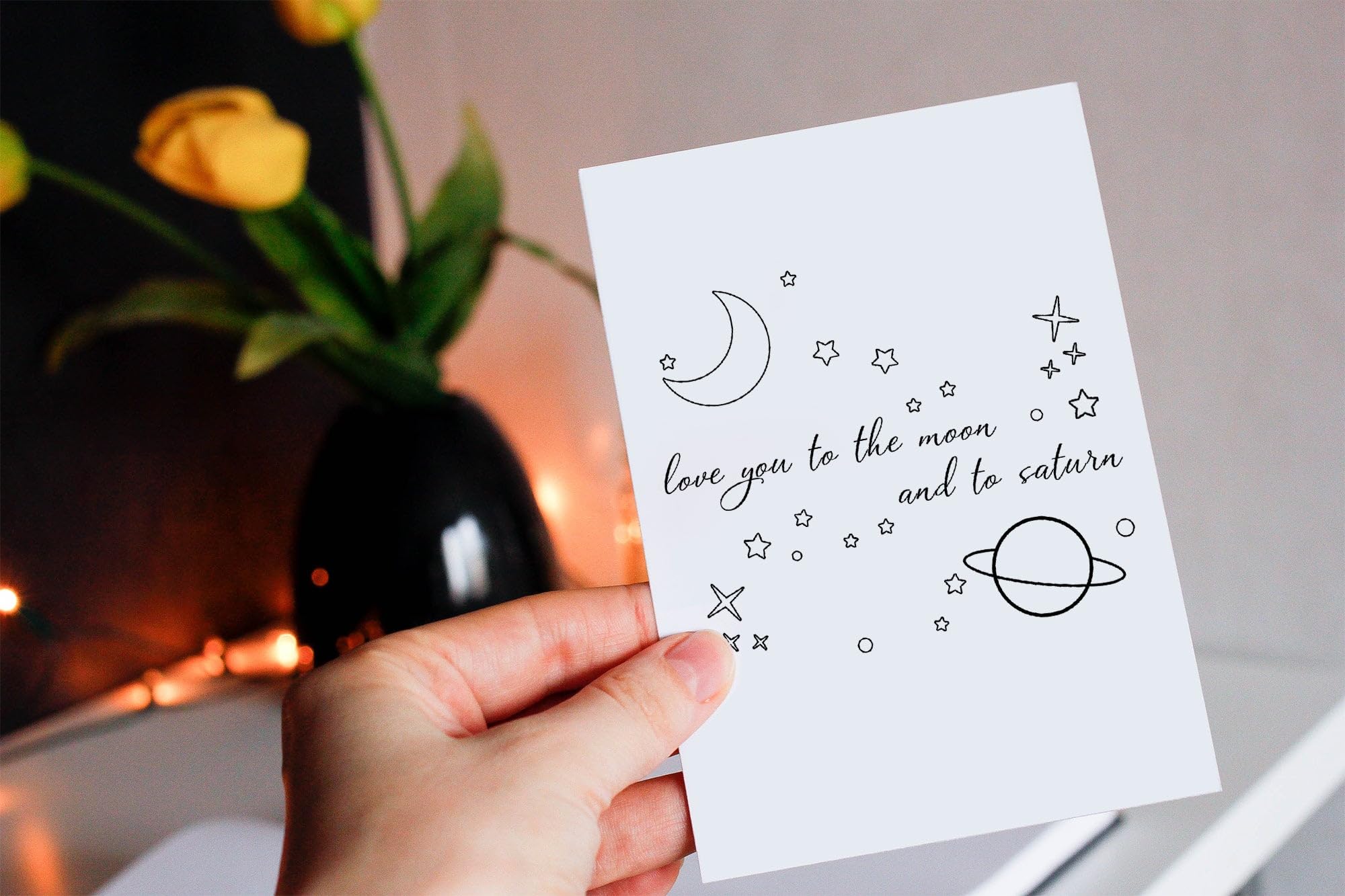 Punkcards Valentinstagskarte - "Love You To The Moon And Back" - Romantisch & Lustig Für Ihn & Sie