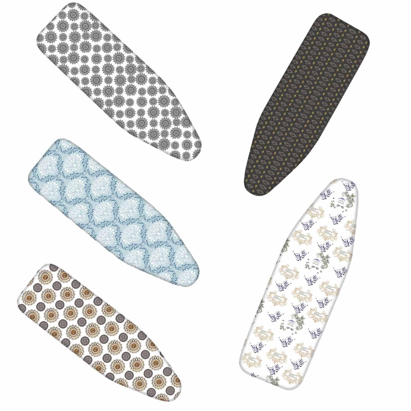 Iron Board Replacement Cover,Replacement Cover For Iron Board,Natural Cotton,1pcs,Scorch & Stain Resistant,caius Easy Installation,with Adjustable(Style A,120x38CM)