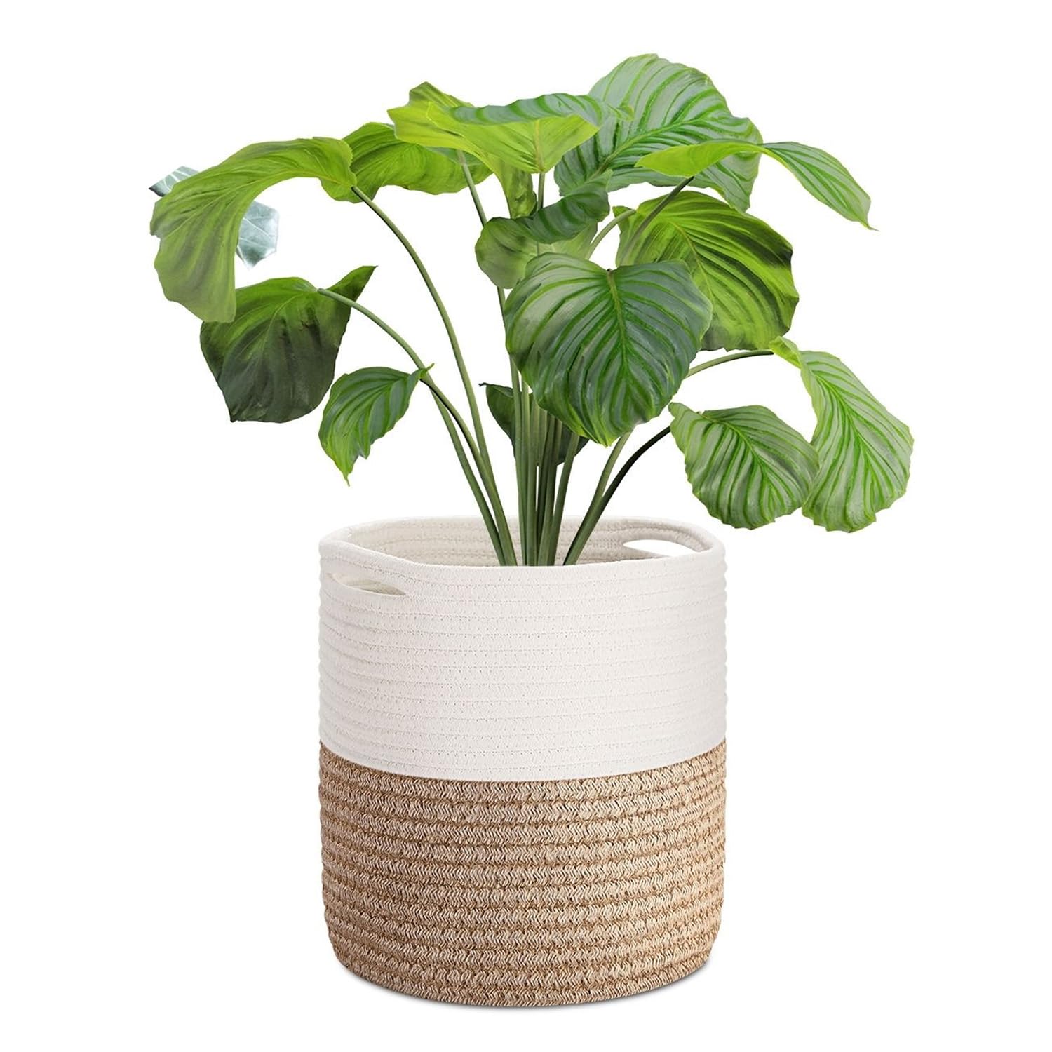 Panier de jardinière en corde pour salon et terrasse rangement bohème chic pour plantes