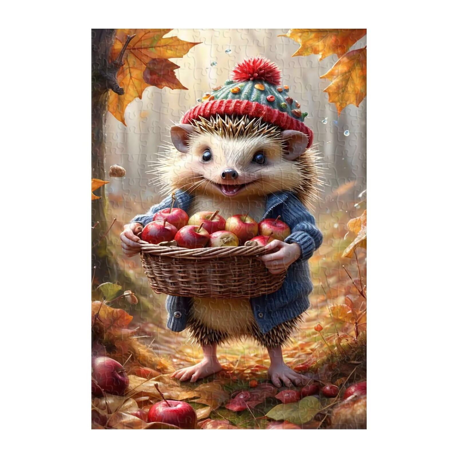Puzzle 1200 Piezas Adultos Fruta Erizo, Rompecabezas Imposable Entretenimiento Creativo Diversión, Puzzles Adultos 1200 Piezas 75 x 50 cm