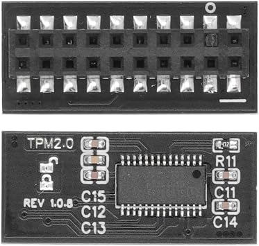 TPM 2.0 Module, Encryption Security Module LPC Interface 20 Pin Remote Card Encryption Security Board Electronic Components for Motherboard Compatibility with MSI, GIGA, ETC