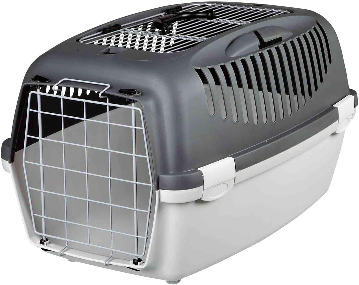Trixie Capri 3 Open Top Transport Box Dark Grey/Light Grey for Dogs & Cats 40X38X61CM