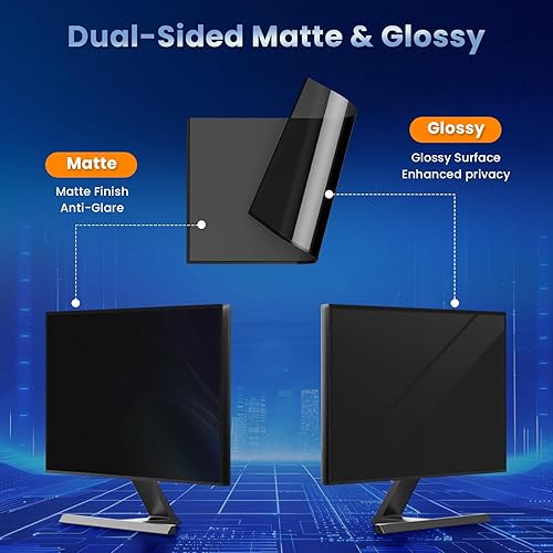 Miniatura 4 de Filtro magnético de pantalla de privacidad para monitor de 24 pulgadas para computadora sin marco, relación de aspecto 16:9, protección ocular