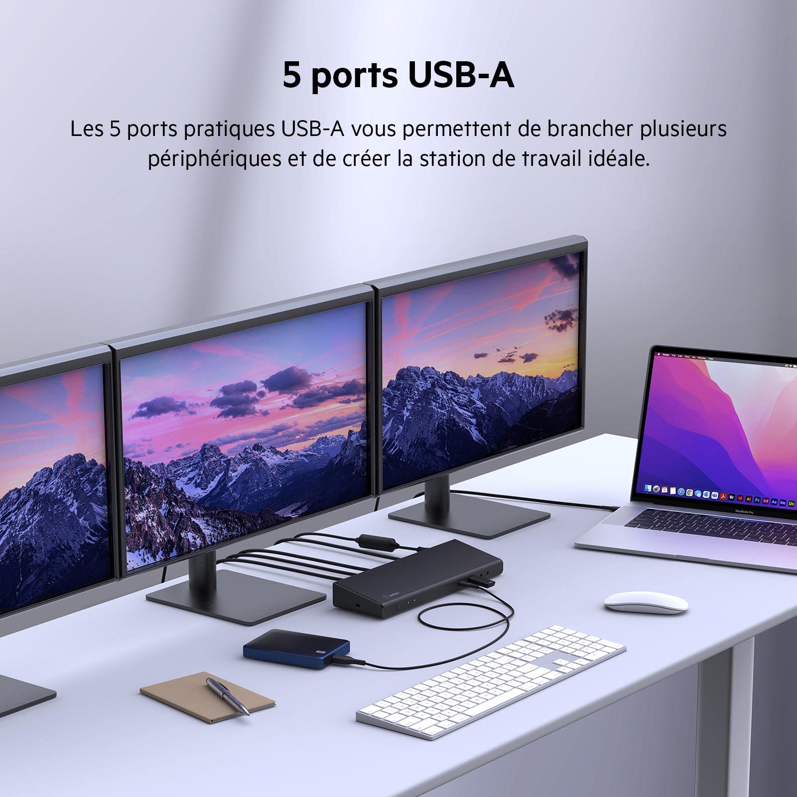 Belkin USB-C 4K Dock 85W (Wired Usb 3.2 Gen 1 [3.1 Gen - 1] Type-C Black - Warranty: 12M)