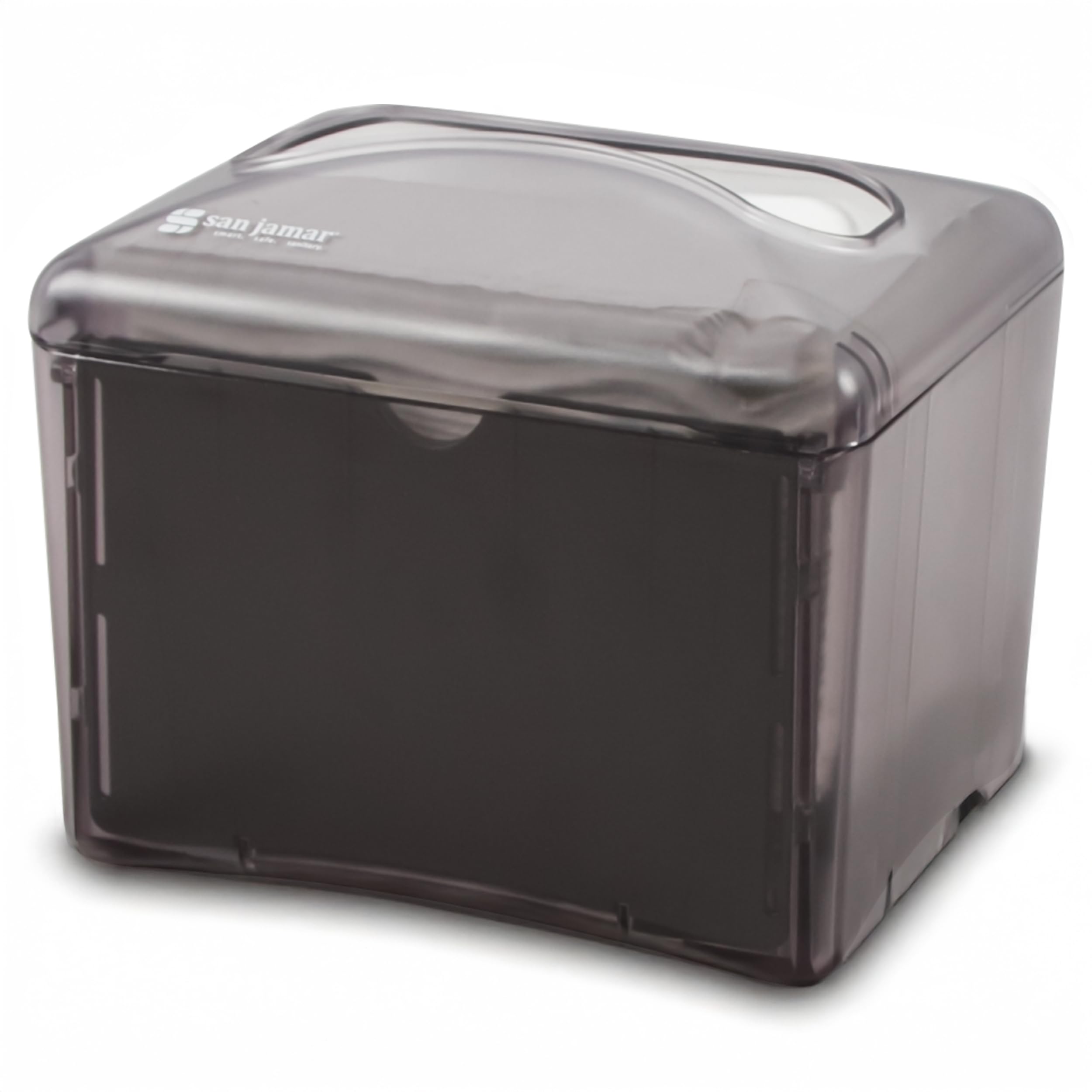 San Jamar h4004tbk mesa Dispensador de servilletas, Mini Interfold, Capacidad de 200 – 250, 124 mm H x 190 mm W x 159 mm D, Black Pearl (6 unidades)
