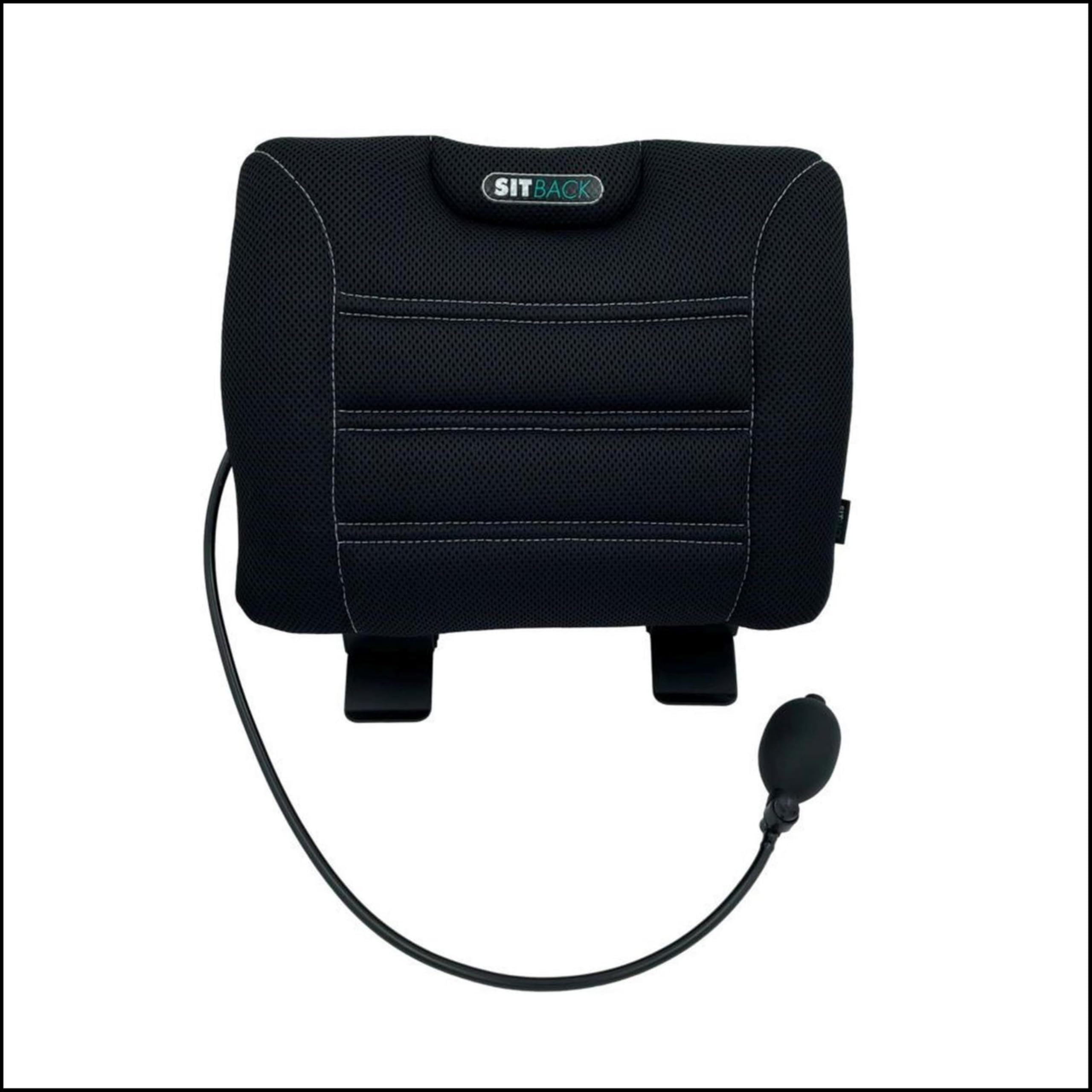 Sitback Air Coussin de Soutien Dorsal Universel en Tissu Black Air