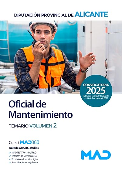 Oficial de Mantenimiento. Diputación Provincial de Alicante. Temario V