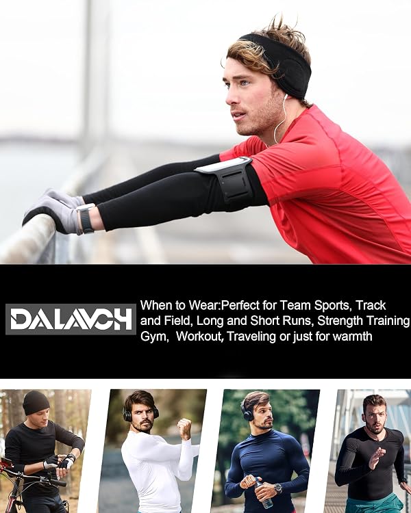 Dalavch 5 Pack Men’s Compression Shirts Long Sleeve Athletic Workout Rash Guard Gym Active Sports Undershirt Base Layer Top 2 Black 2 White 1 Blue XX-Large by Dalavch - Image 4