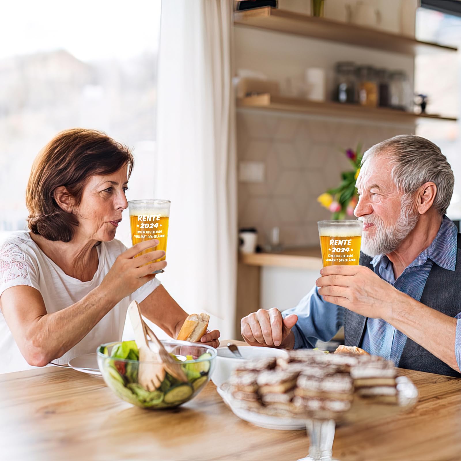 Verres à Bière Pour La Retraite Et L'adieu - 380 Ml