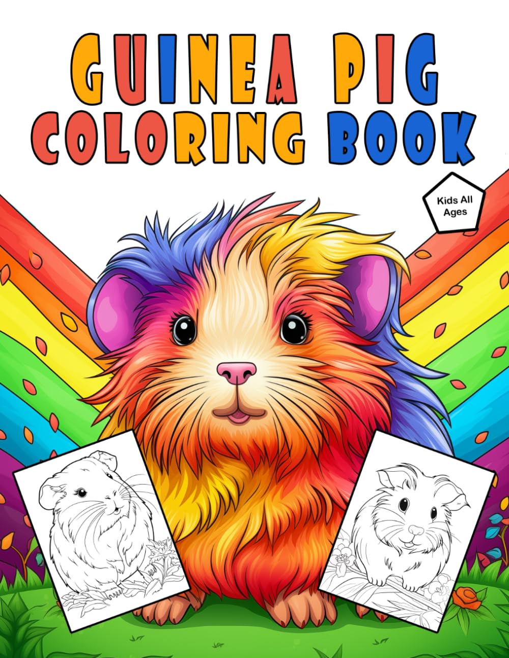 Guinea Pig Coloring Book for Kids: An Artistic Journey into the World of Guinea-Pigs with Charming Designs for Creative Young Artists