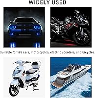 Vista 7 de 2 piezas de relé de señal de giro resistente de 12 V, relé automotriz de dos puntas redondas para corregir el parpadeo de la bombilla halógena