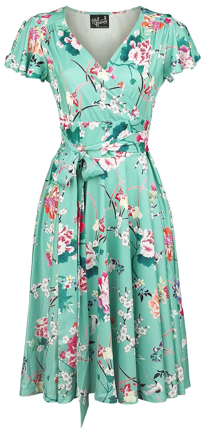 Hell Bunny Midori Dress Frauen Kurzes Kleid Mint