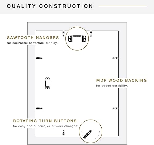 Miniatura 5 de MCS GALERÍA ESTUDIO 2 MARCOS 11X14 NATURAL WOODGRAIN