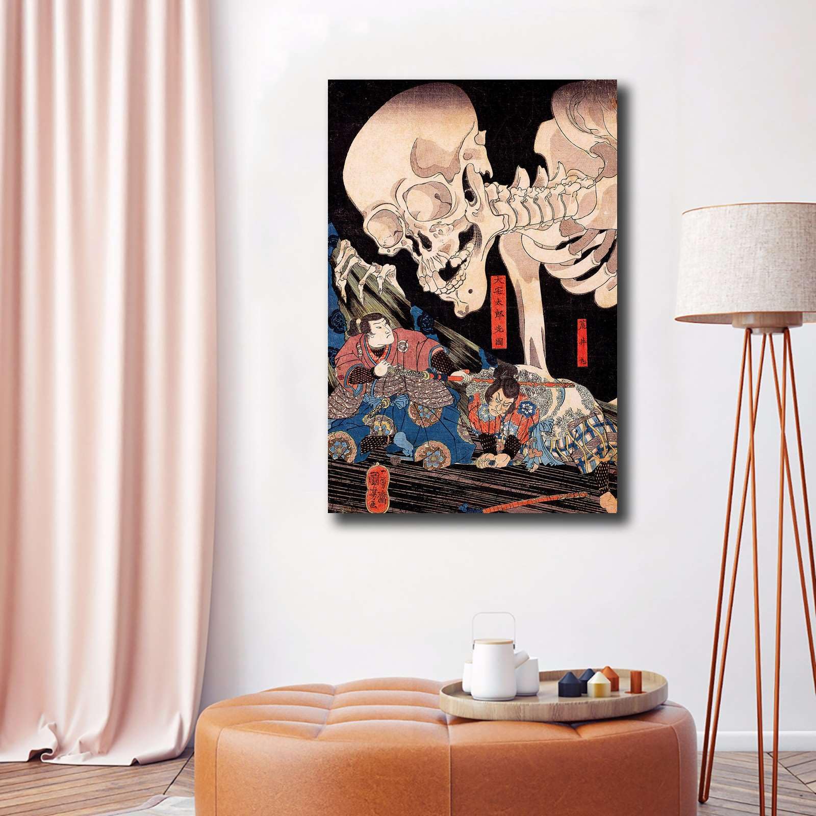 Amazon.com: Chen Lin Canvas Art Posters Utagawa Kuniyoshi Skeleton