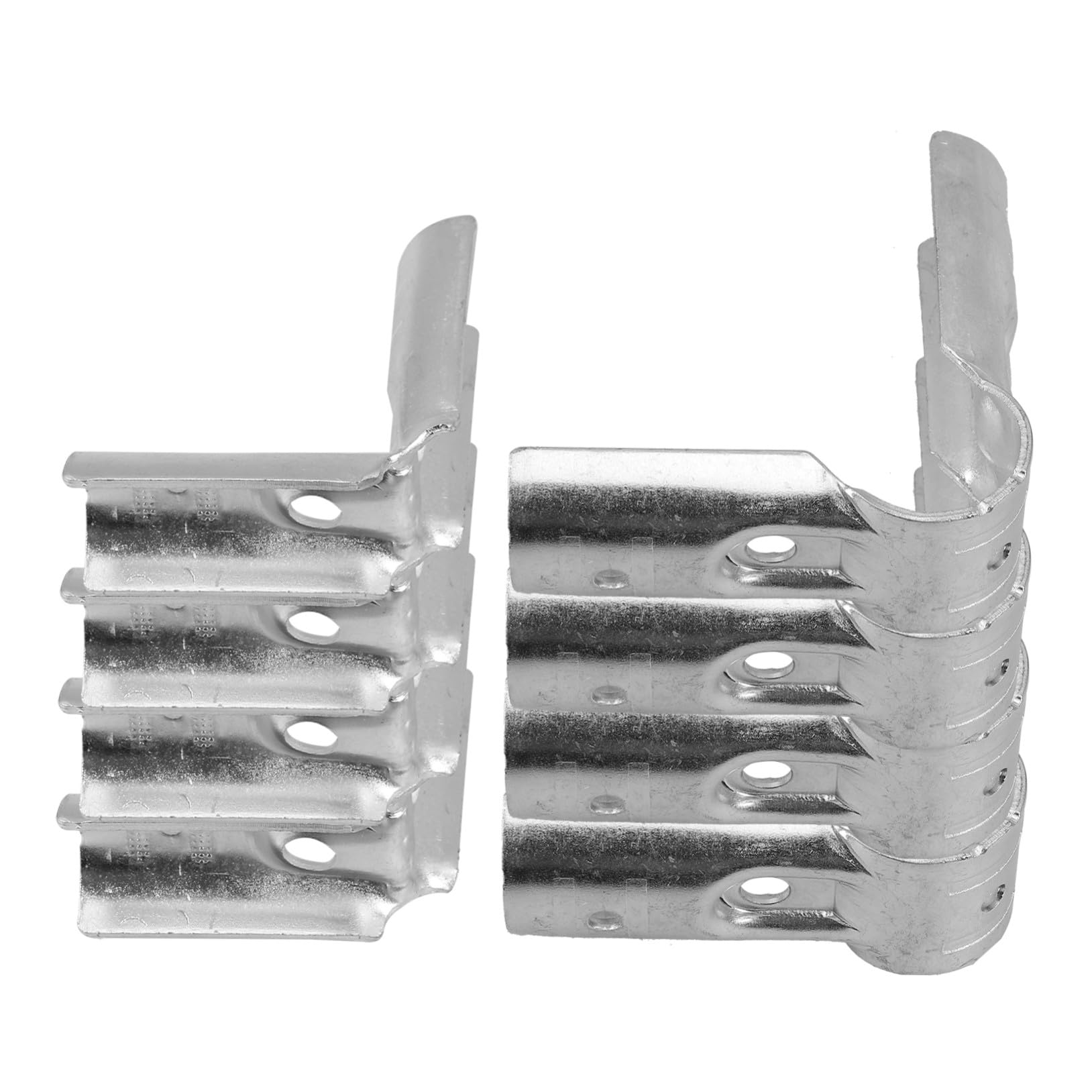 25mm Edelstahl Rohrverbinder 4 Stück 90 Grad Eckverbinder für Kettenzaun | Silber, für Selbstgemacht Projekte und Kleiderständer, Stabile Verbindung, Einfache Montage