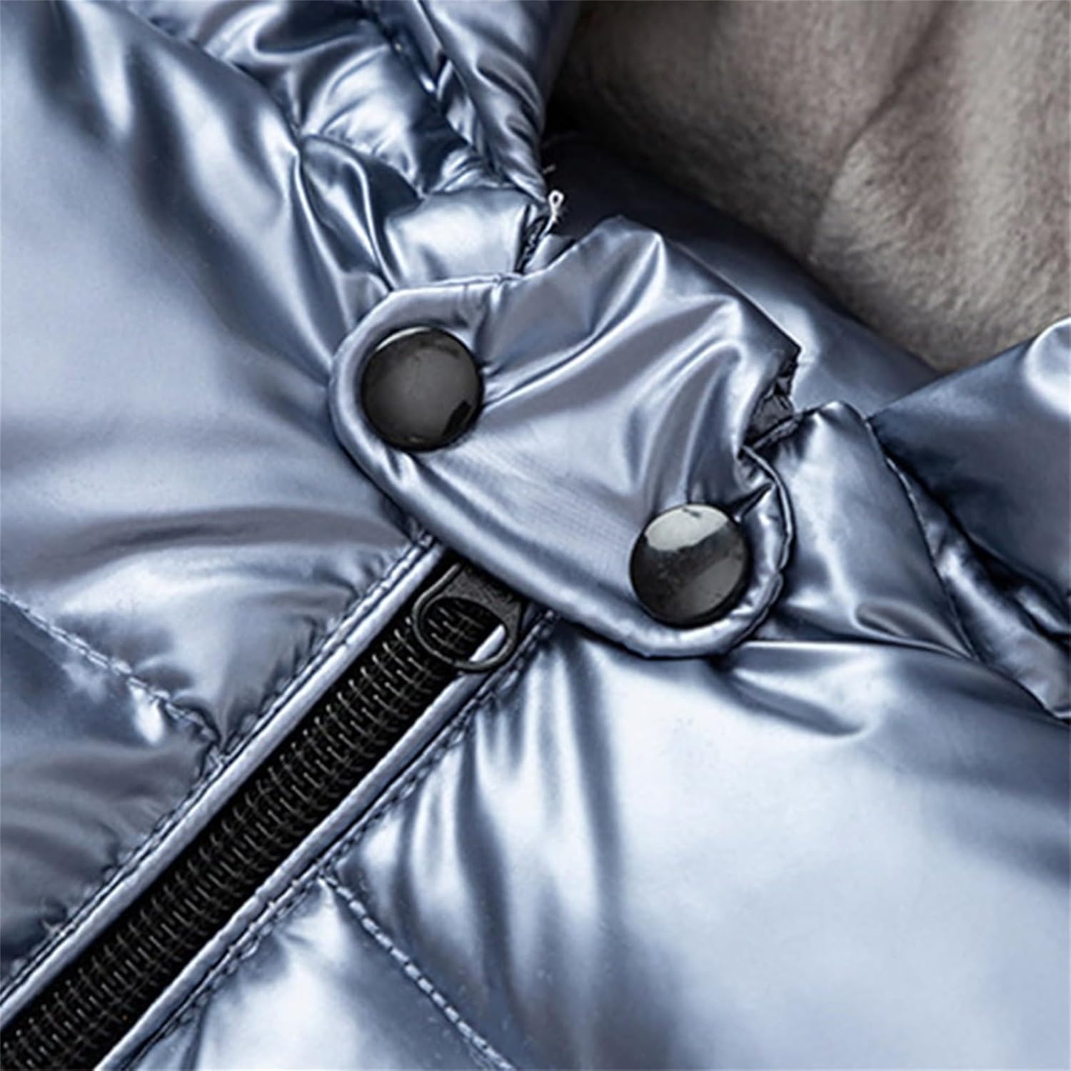 Kids Girl Boy Metallic 3D Dinosaur Hooded Puffer Jacket Winter Solid Color Zip Up Shiny Down Toddler Snow Coat for Kids