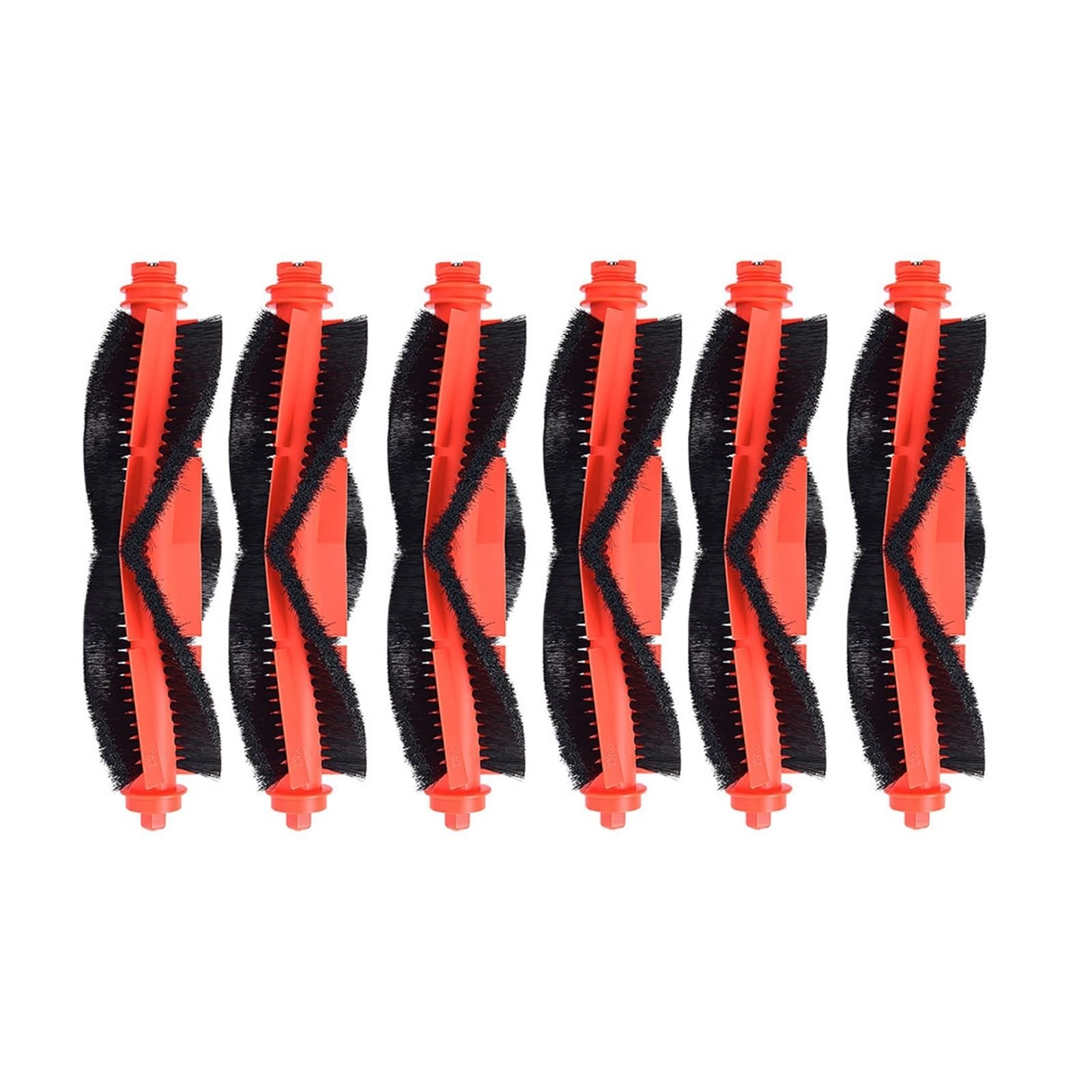 EEZII Robotic Vacuum Cleaner Main Brush Replacement ，Compatible For Xiaomi，S20/D106/E10/B112/E10C/E12/C103/3C/3C Plus(6pcs)