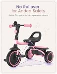 Besrey Enfants Tricycles Âge 18 Mois à 5 Années, Tricycle pour enfants Tricycle, Tricycles pour enfants de 2 à 5 ans, Cadeau & Jouets pour garçon & Fille, Trikes pour les enfants