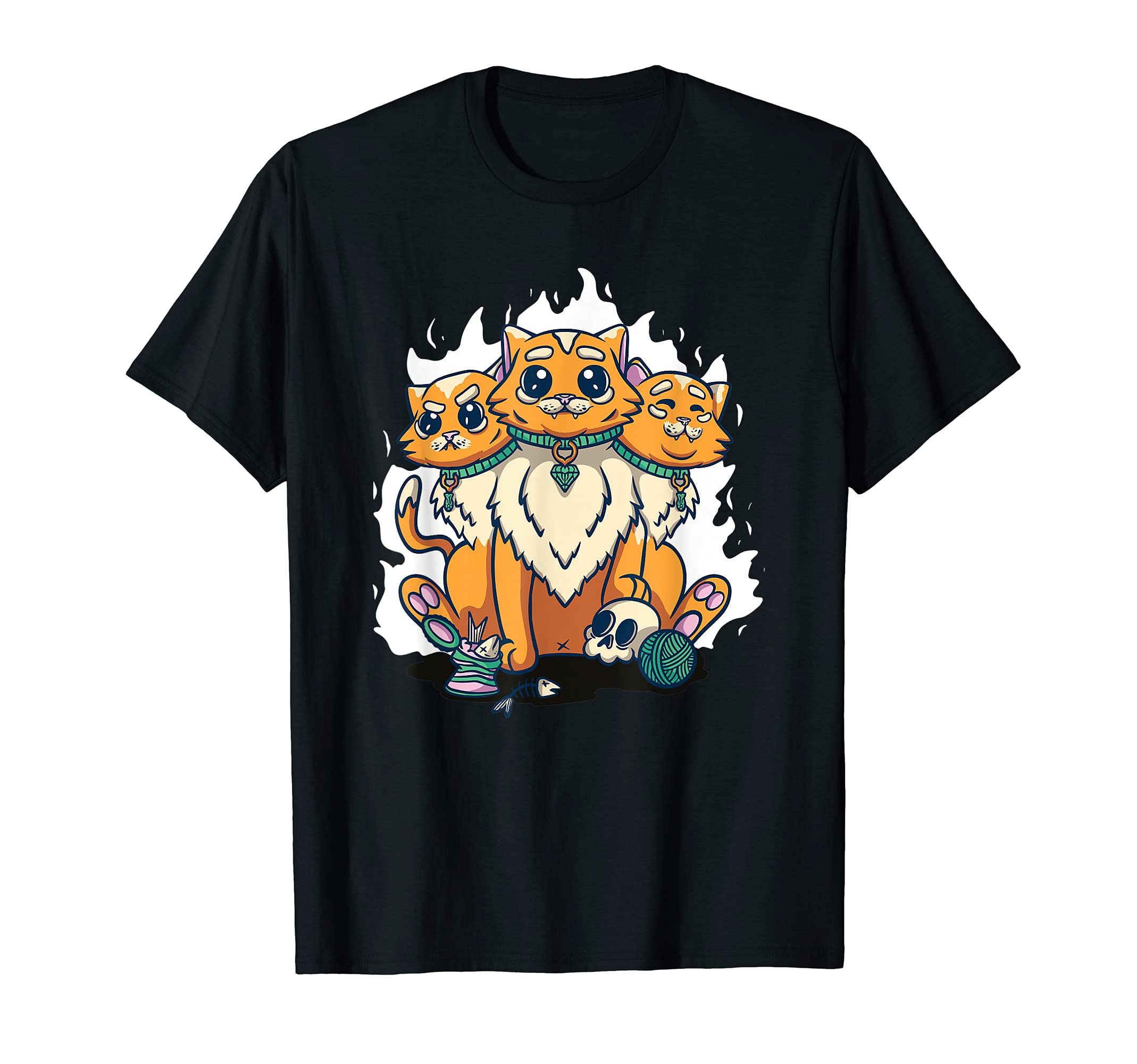 Cat Esoteric Creature Pet T-Shirt, Black