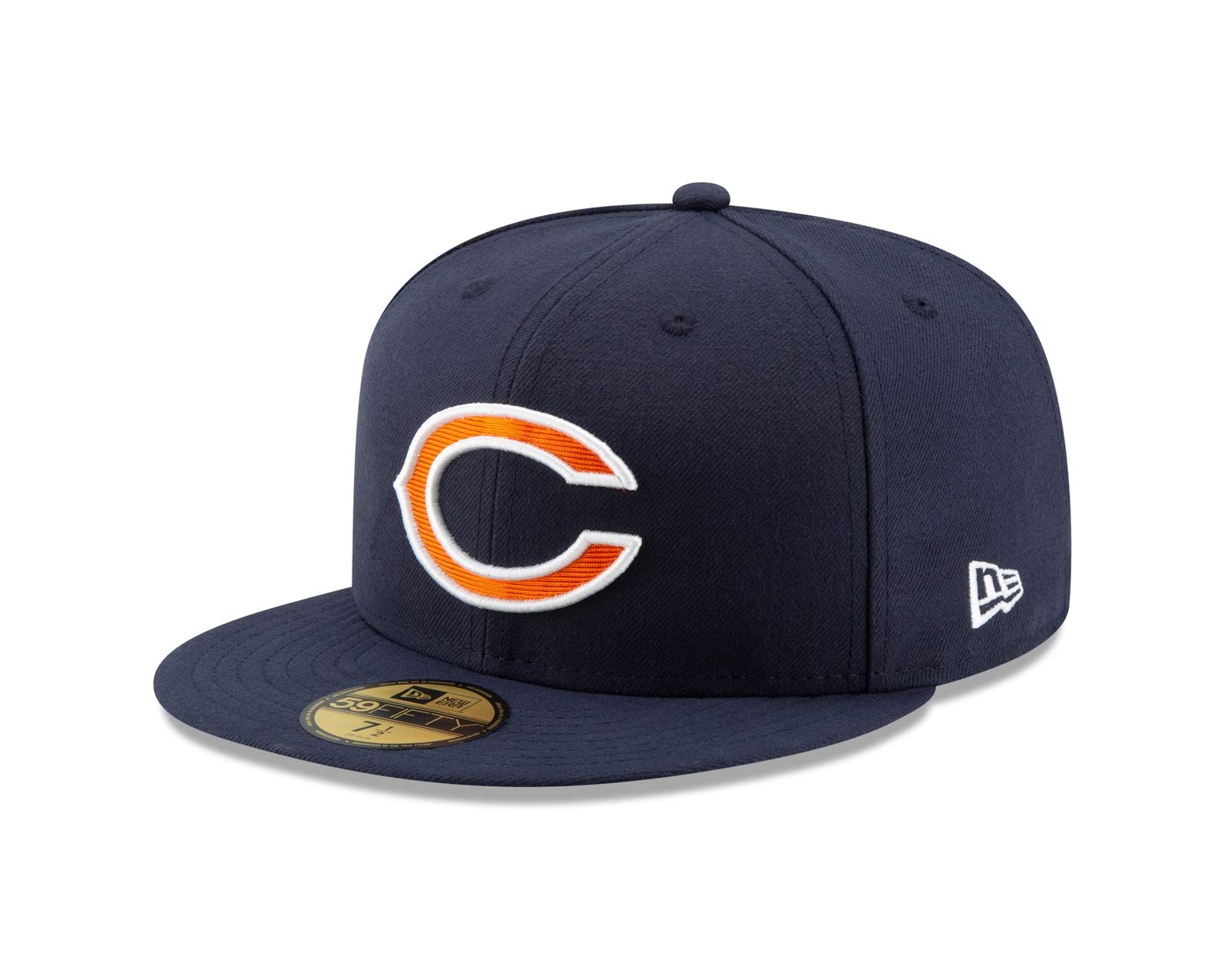 adidas Men 59Fifty Chicago Bears Cap Men's Cap - Blue, 7 1/4