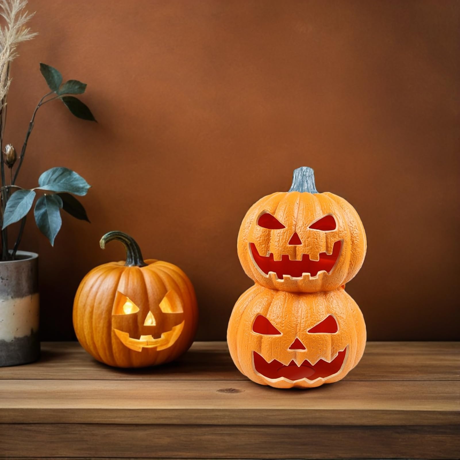 Amazon.co.jp: Amosfun ハロウィン 飾り かぼちゃ ライト