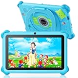 Kids Tablet, 7 inch Tablet for Kids, 32GB Toddler Tablets with Case Included, Parental Control, Dual Camera, GMS, WiFi (Blue)