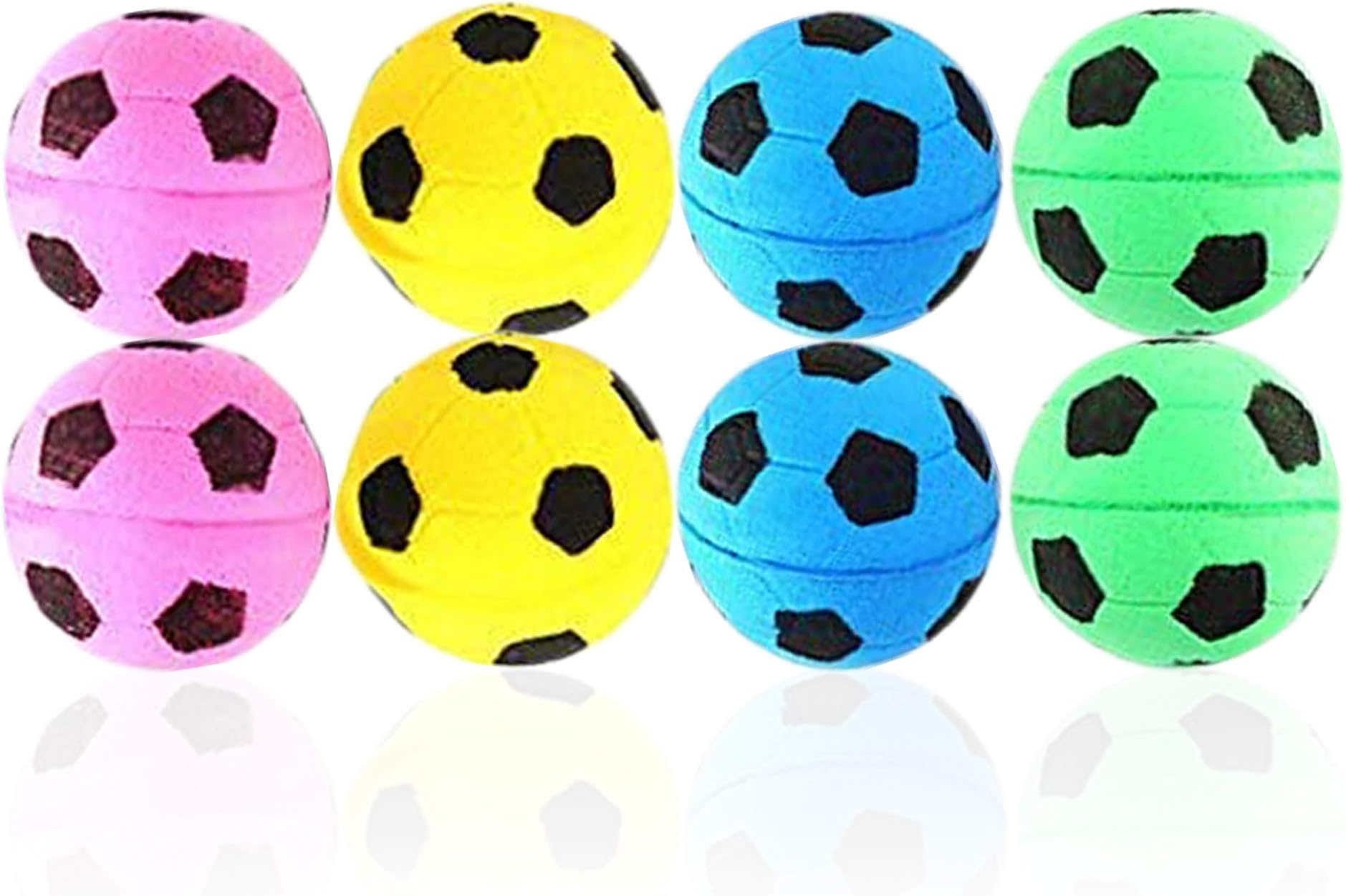 CoCoo Sponge Cat Balls, 1.5 Inches, Soft Foam Soccer