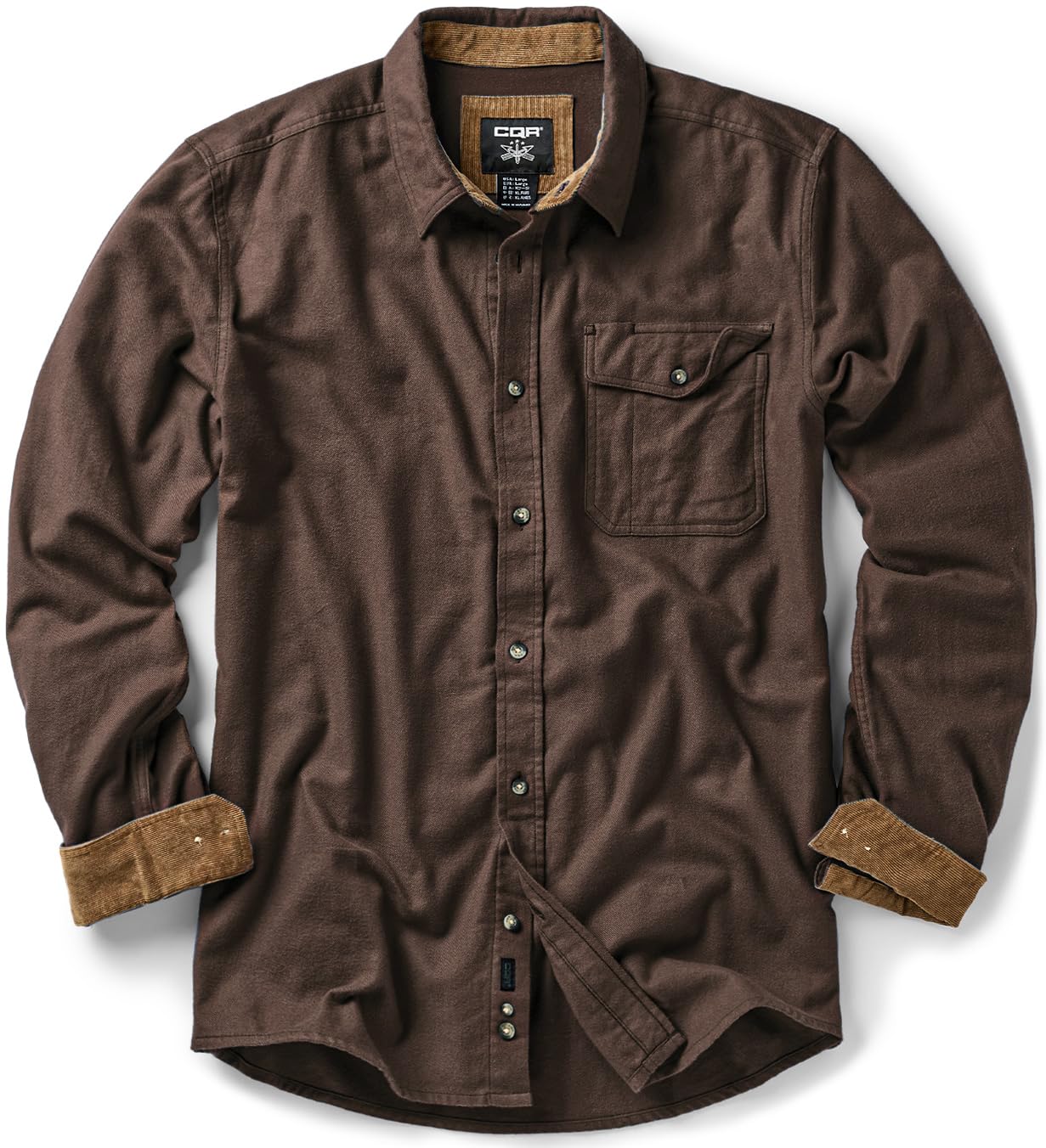 CQR Men's Brushed Flannel Shirt