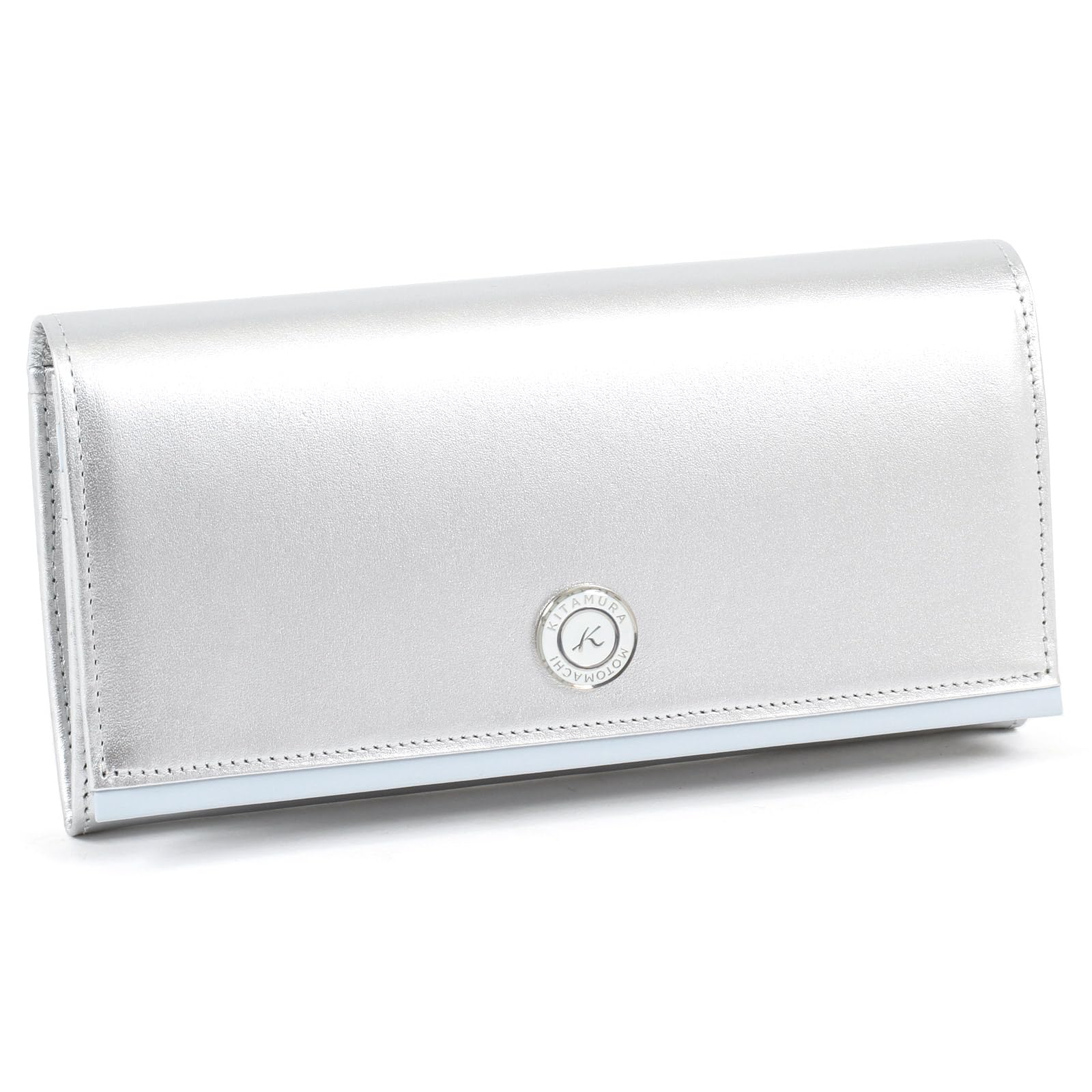 Amazon | [キタムラ] 長財布 小銭入れL字タイプ NH0779 シルバー