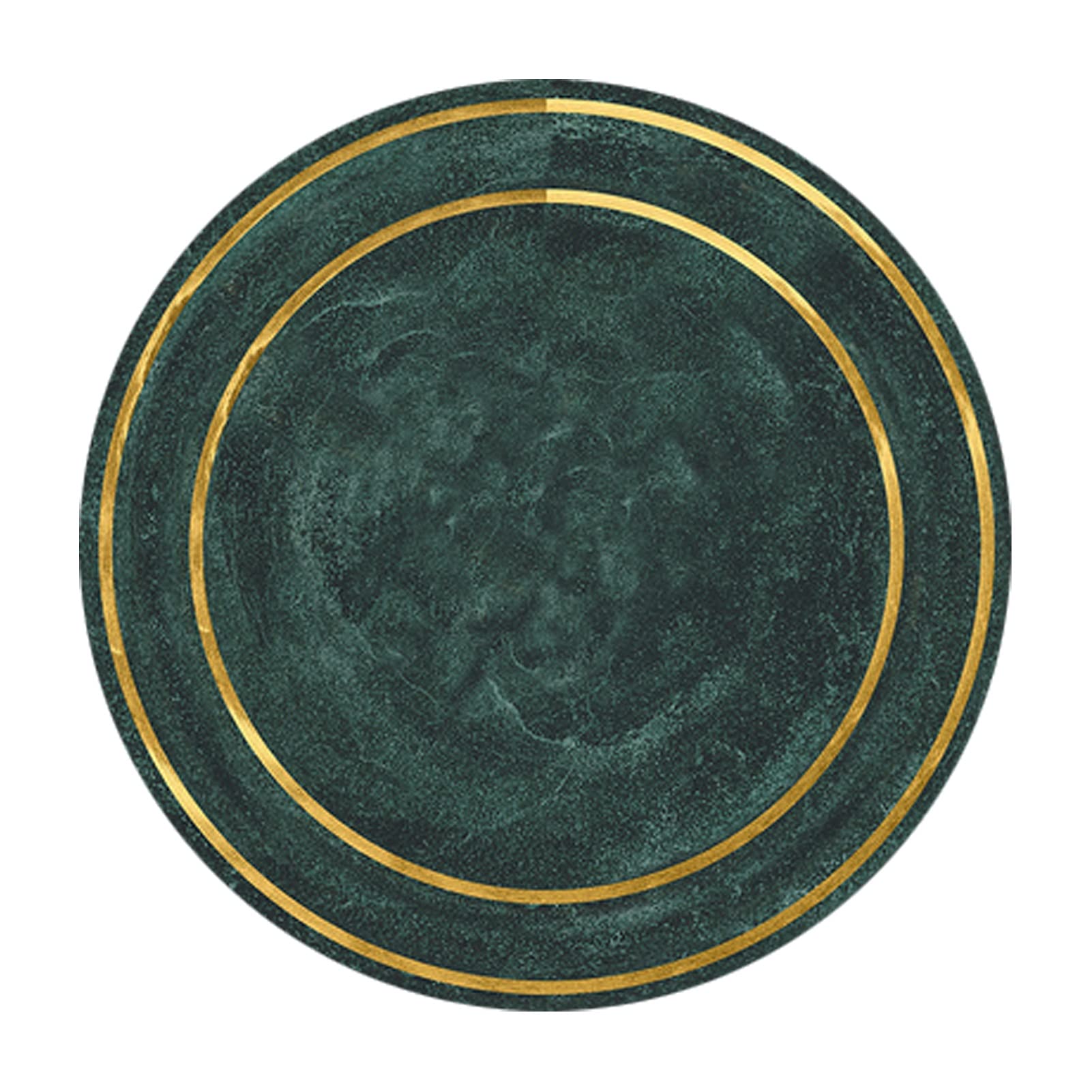Tapis rond moderne vert de salle à manger et salon toutes tailles