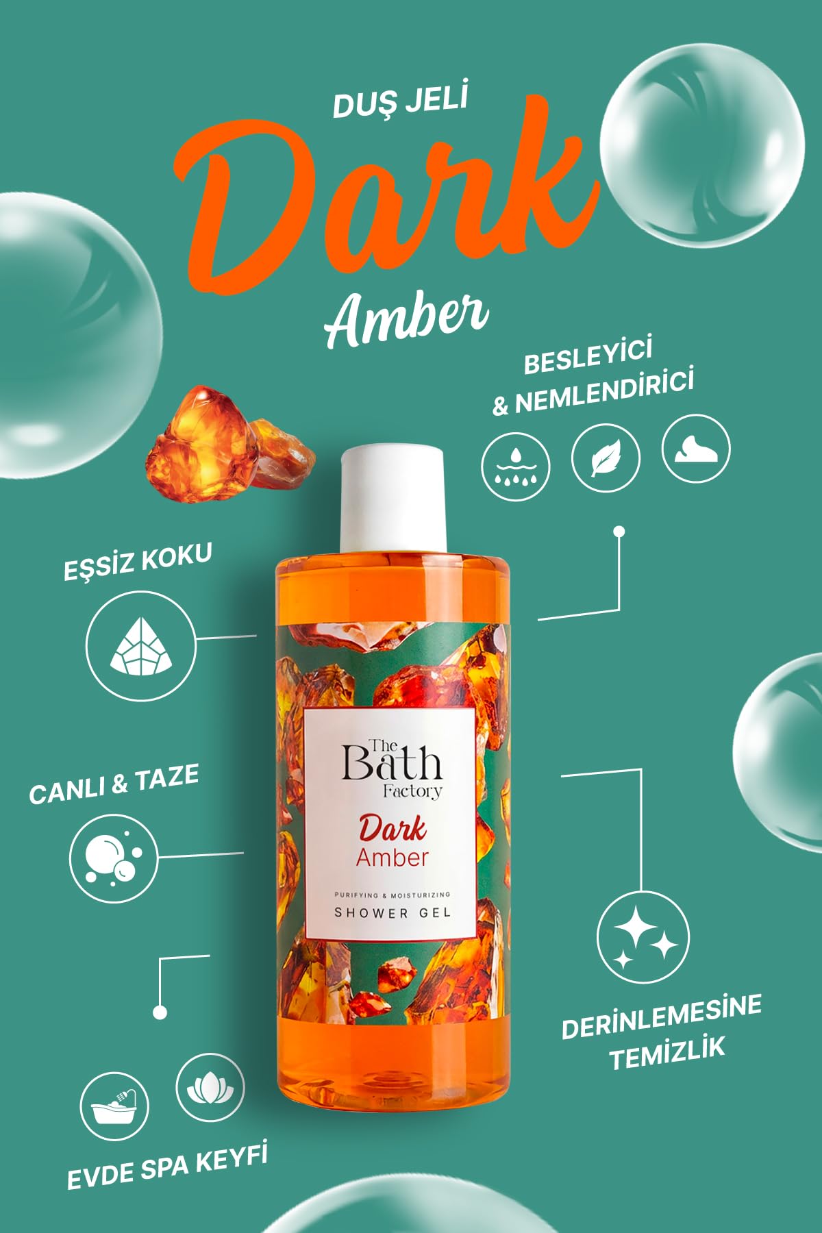 Nemlendirici Ve Besleyici Dark Amber Duş Jeli 400 ml