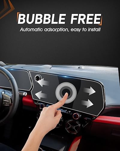 Vista 193 de CDEFG Cristal templado para Chevrolet Silverado/GMC Sierra 2025, pantalla táctil de 13.4 pulgadas, accesorios para Chevy Silverado/Sierra 1500