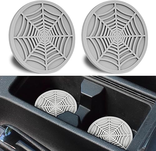 Miniatura 10 de Portavasos universal con diamantes de imitación para automóvil, decoración de accesorios de automóvil, 2.75 pulgadas, de silicona, antideslizante,