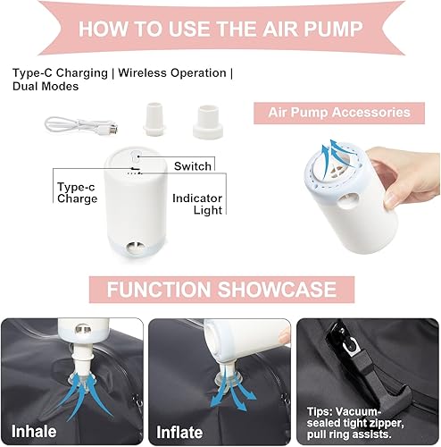 Miniatura 495 de coowoz Mochila de viaje grande para mujeres y hombres,Mochila de transporte,Mochila de senderismo impermeable para deportes al aire libre, Azul, 45