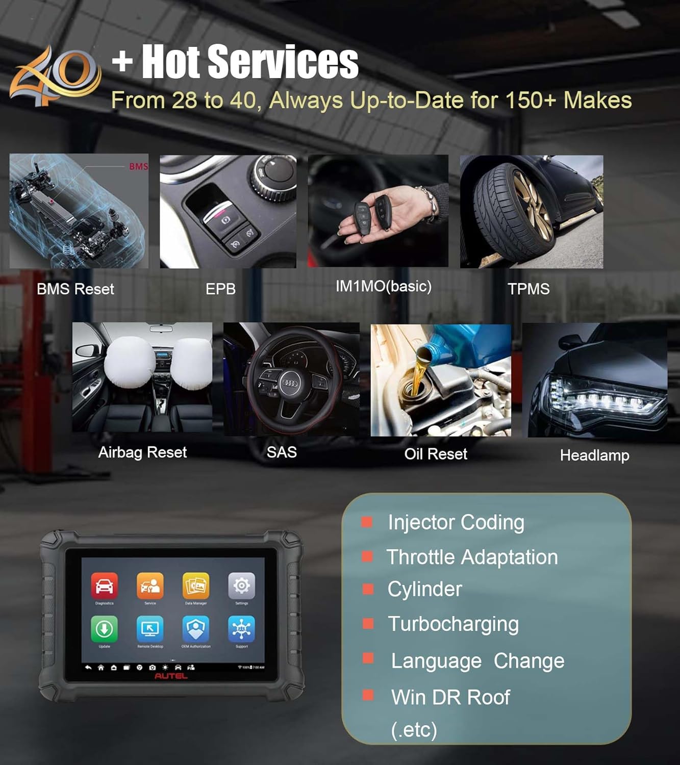 Autel MaxiCheck MX900 with MV108 Bidirectional OBD2 Scanner Updated of MK900 MK808 MK808S MK808BT Android 11, 40+ Service Functions 8 inch All System Diagnostics Scan Tool