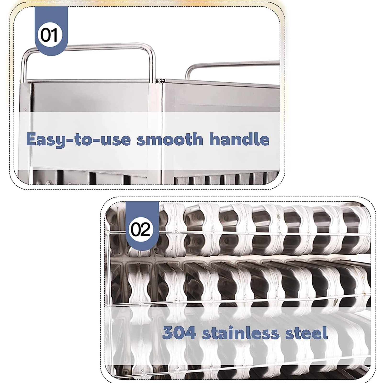 40 moldes de acero inoxidable para paletas comerciales, moldes para paletas de helados, moldes para helados congelados, moldes para palitos de madera y cepillo de limpieza