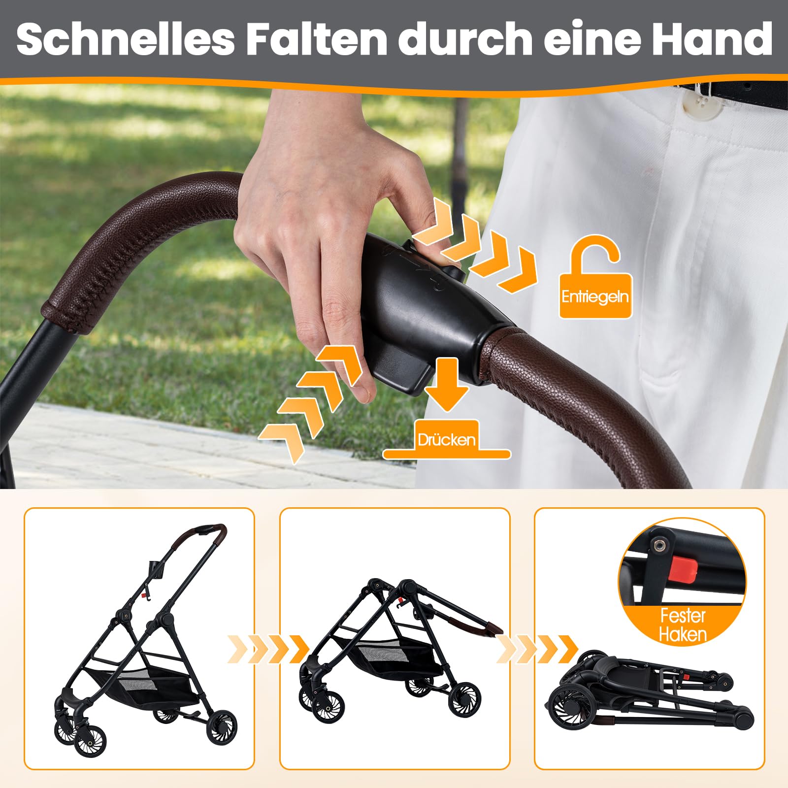 COSTWAY 3 in 1 Hundewagen, Hundebuggy mit verstellbarem Netzdach & Korb & Getränkehalter, Haustiere Buggy bis 15 kg, Hundebox Transporttasche klappbar, für Hunde Katzen Haustiere, Metall (Grau)