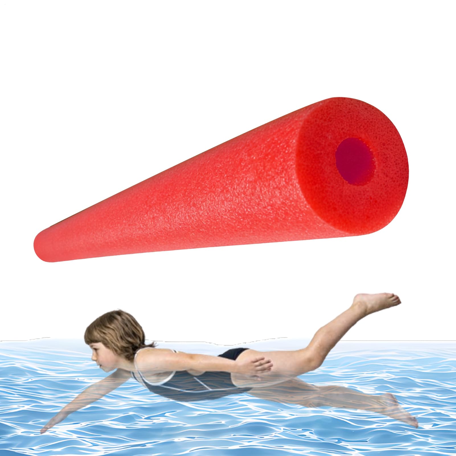 Pool Noodles Foam Tube,Soft Foam Floating Hollow Colorful - Swimming Sticks Floatation Aids,for Summer Parties Water Sports Craft Projects Buoyancy