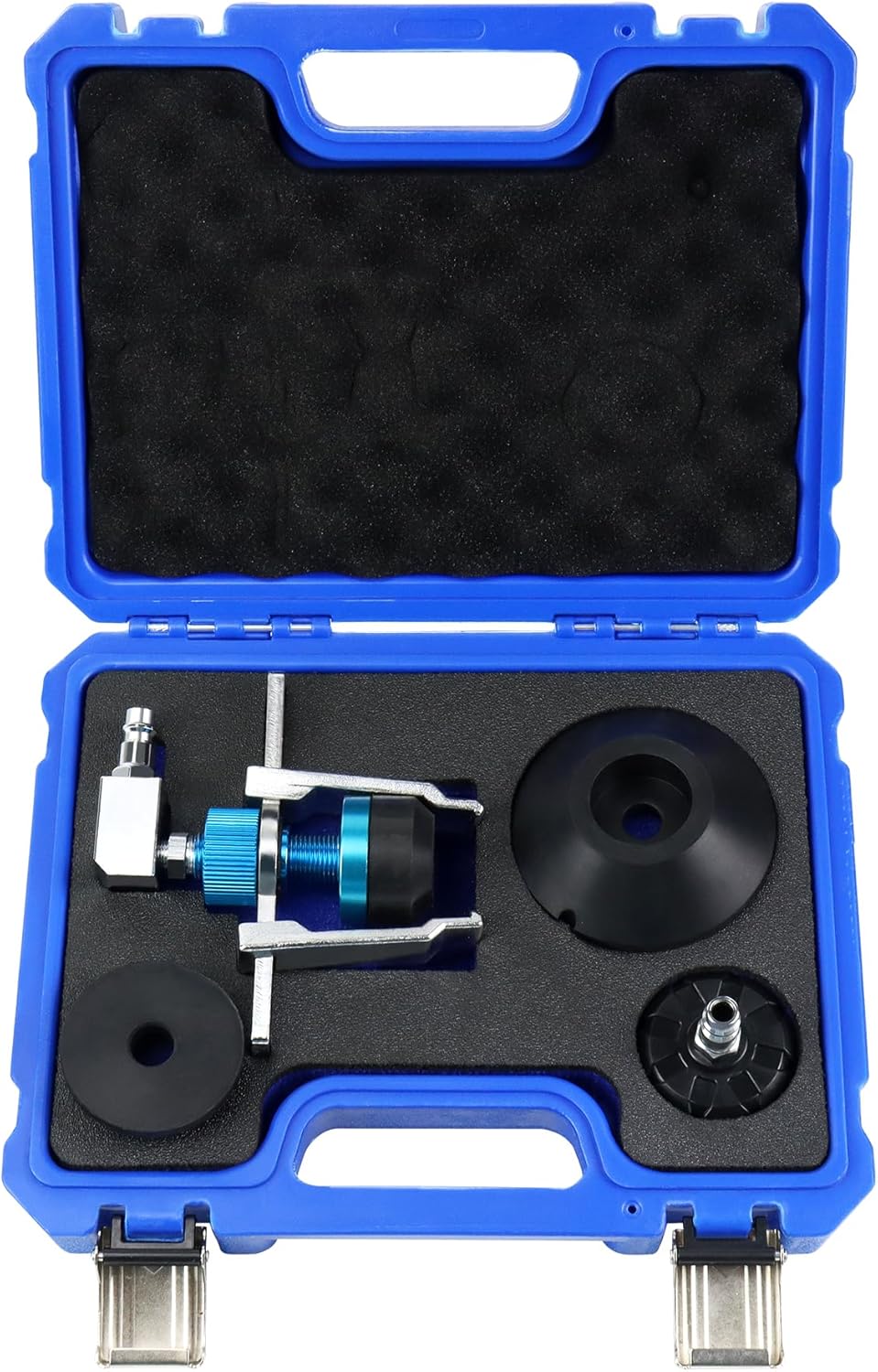 JoyFans Brake Clutch System Master Cylinder Adapter Kit, Works with Brake Bleeder Tool for Car Truck Brake Fluid Replacement, Automotive Universal 5PCS in Blue Case